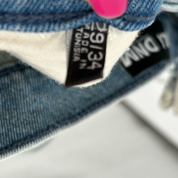 BLK DNM Move Cropped Straight Leg Jeans Addison Blue Size 29 NWT - Picture 3 of 9